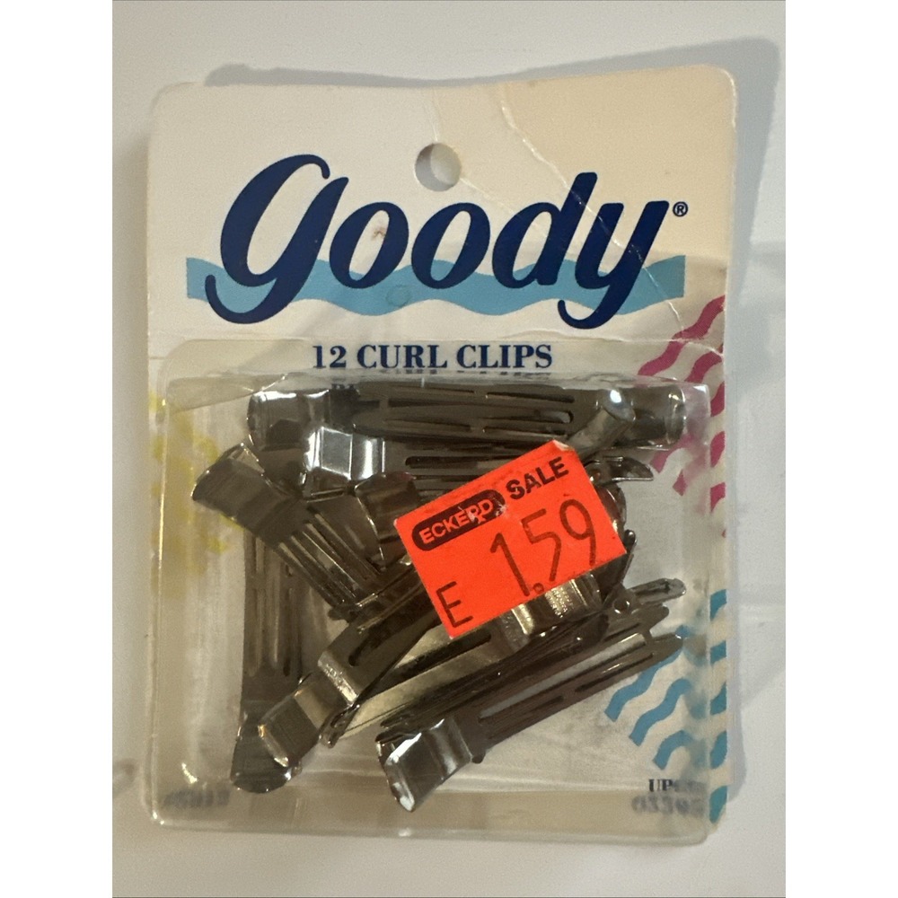 Vintage 1989 GOODY 12 Pin Curl Clips #5812 NEW NOS Hair‎ Retro Beauty